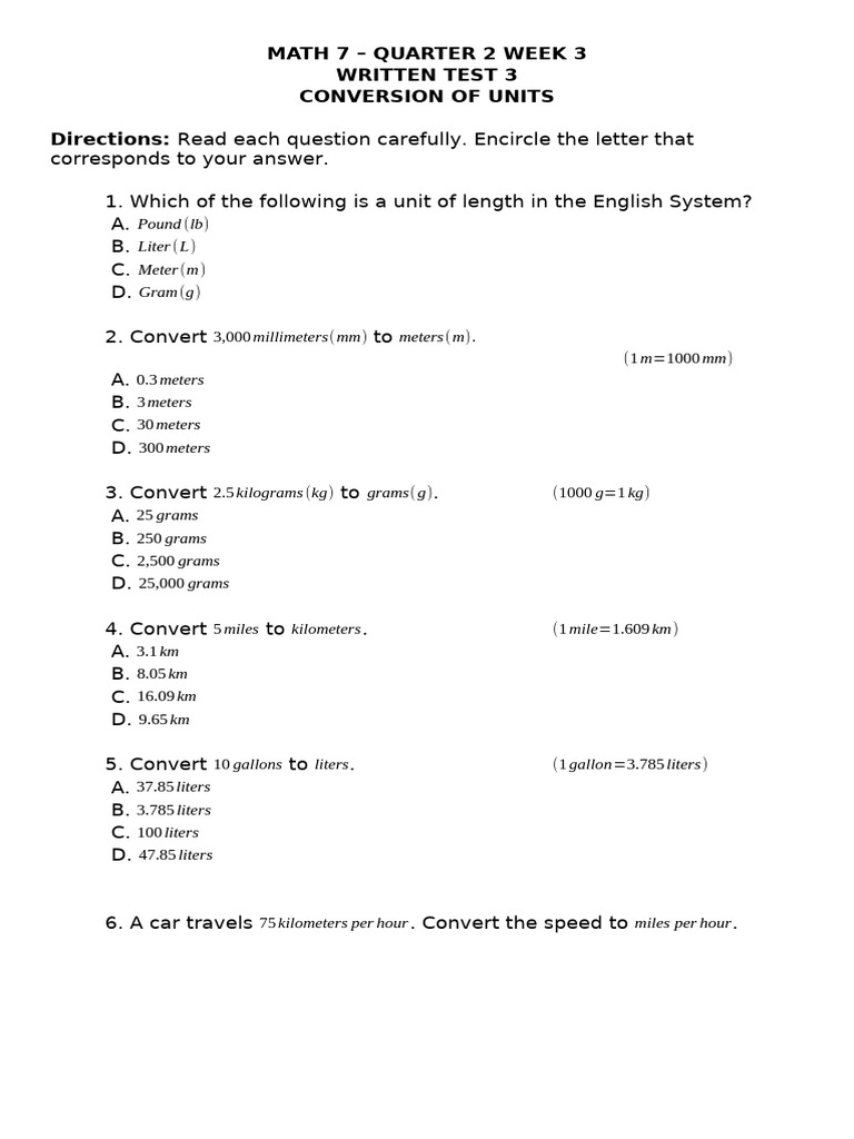 Math 7 Q2 WK 1 WT 3 | PDF
