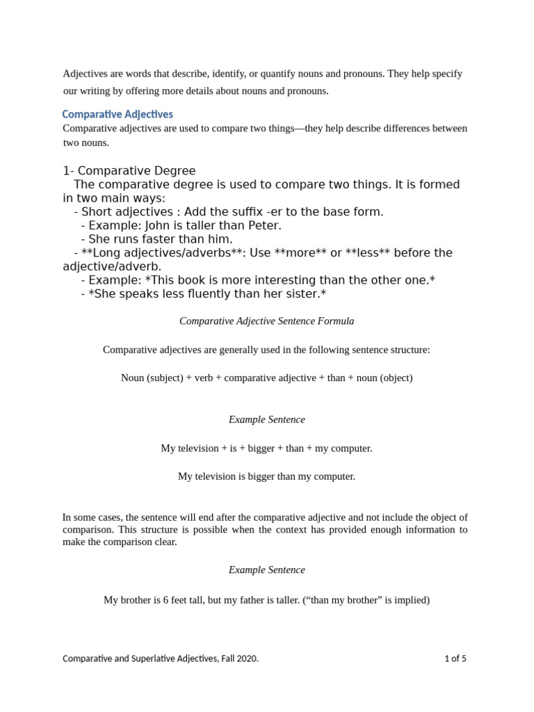 Comparative Adjectives visual data 6