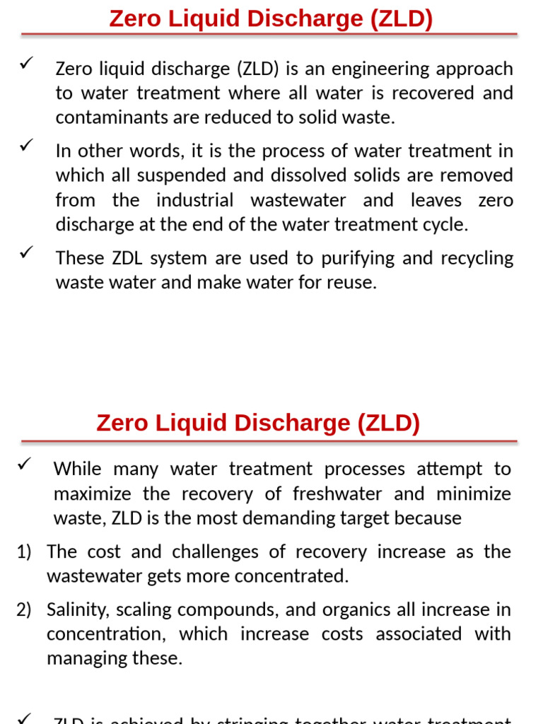 Zero Liquid Discharge | PDF