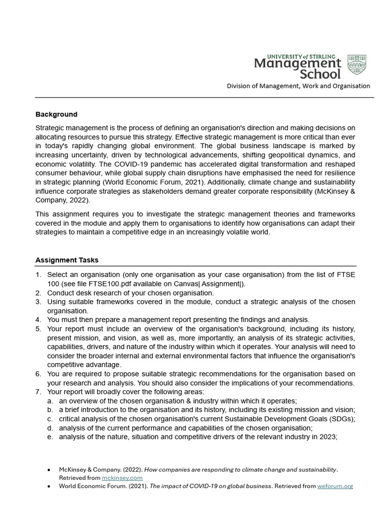 BUSU9SM+Assignment+1+Brief | PDF | Strategic Management | Artificial ...