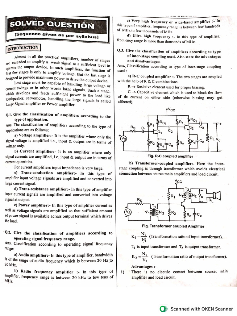 Module 5 Power Amplifiers and Oscillator Notes | PDF