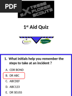 First Aid Exam Questions and Answers | PDF | Cardiopulmonary ...