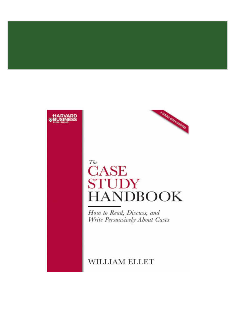  free pdf sample case study handbook how to read discuss and write