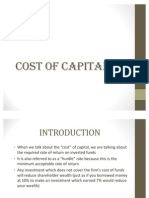 Cost of Capital