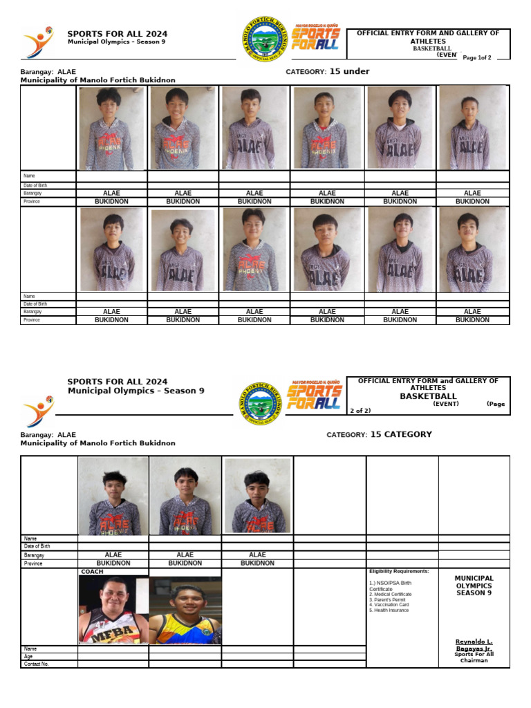 BASKETBALL 15UNDER - Docx FINAL | PDF