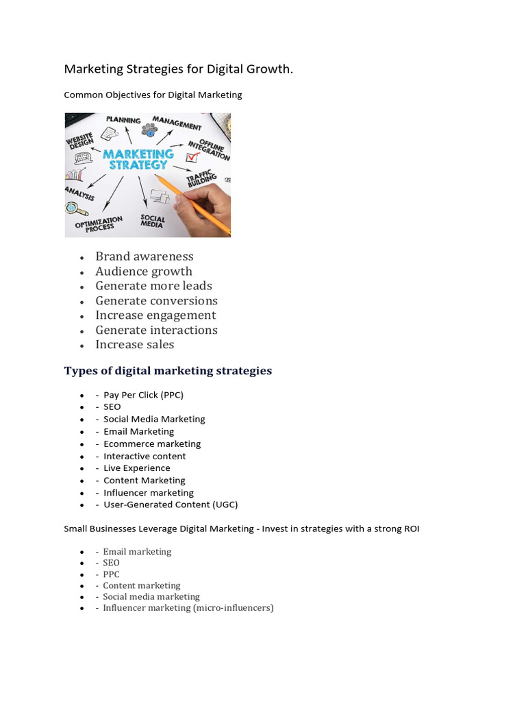 Digital Marketing Strategies for Growth | PDF | Digital Marketing ...