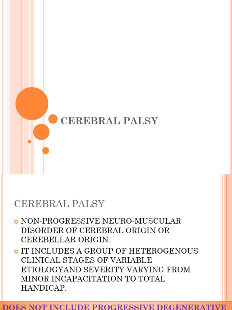 CEREBRAL PALSY | PDF | Cerebral Palsy | Neurology