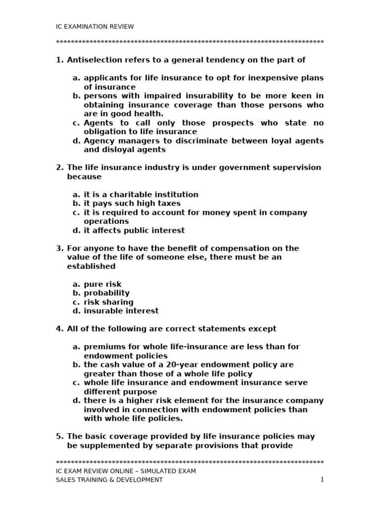 Antiselection in Life Insurance Applications | PDF | Insurance | Life ...