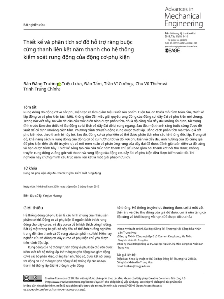 VIBRATION ANALYSIS OF BELT ON BUS ENGINE (BAN DICH) | PDF