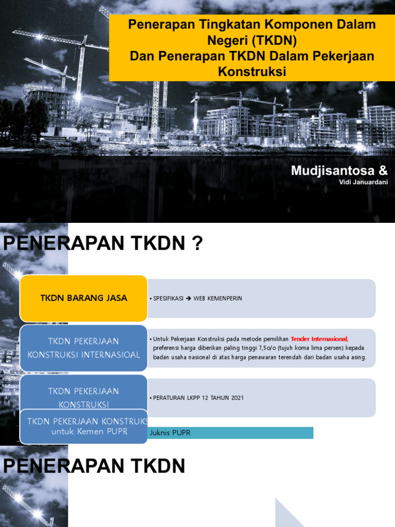Penerapan TKDN dalam Konstruksi Indonesia | PDF