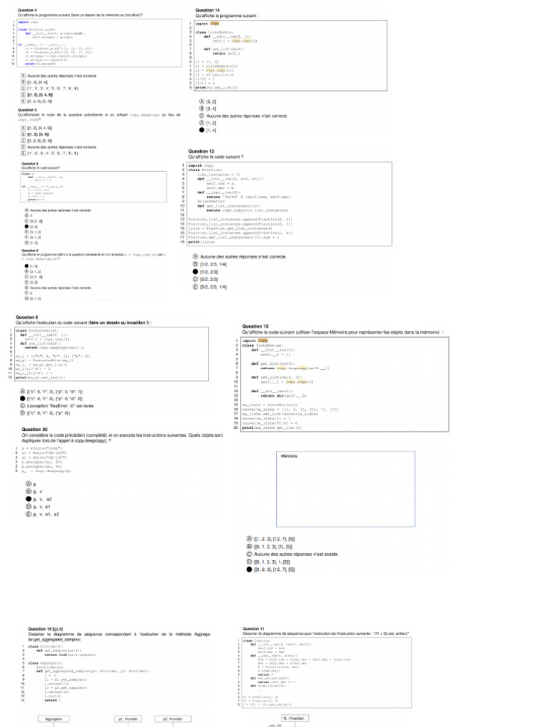 Complement Questions Prog | PDF