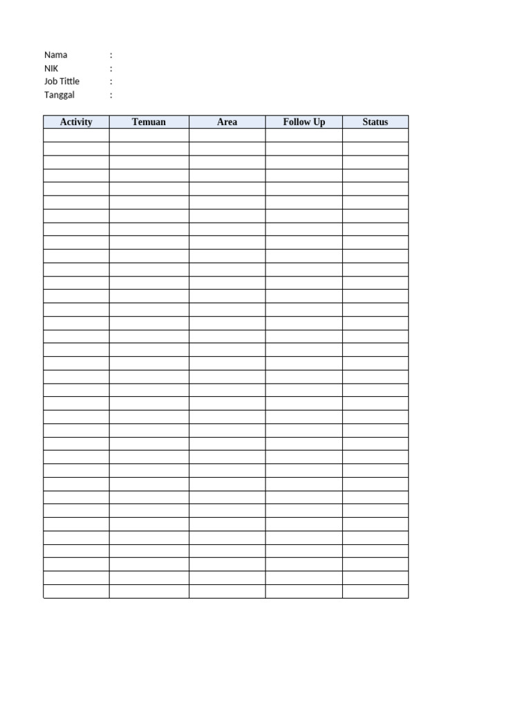 Daily Activity Leader | PDF