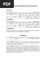 Contrato de Compraventa Moto | PDF | Finanzas y dinero