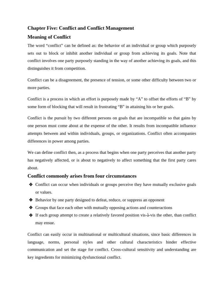 Understanding Conflict in Organizations | PDF | Conflict Resolution ...