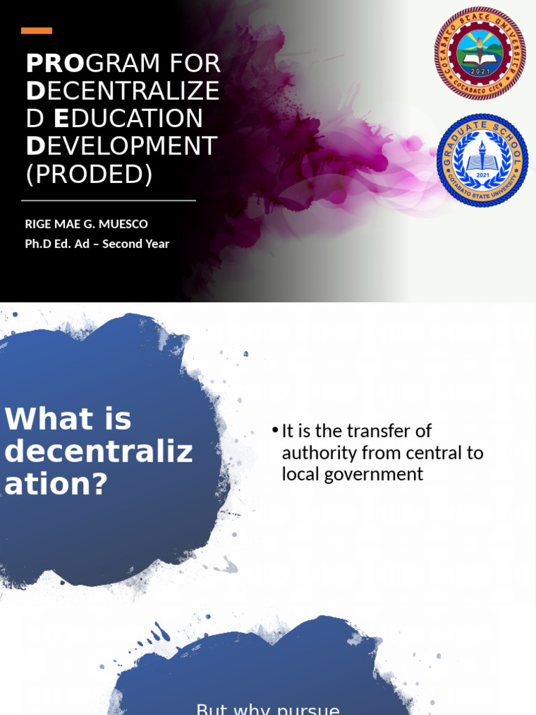 PRODED: Reforming Philippine Education | PDF | Curriculum | Teachers