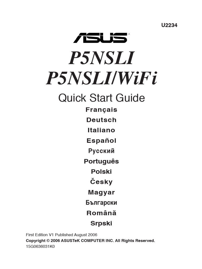 Manual PBase P5nsli | PDF | Bios | Système d'exploitation