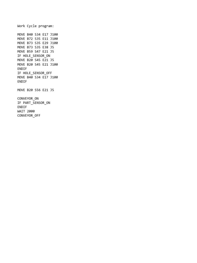 Robotic Cell Code | PDF
