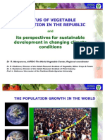 STATUS OF VEGETABLE PRODUCTION AND ITS PERSPECTIVES