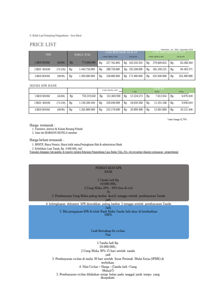 Price List April 2024 Pdf