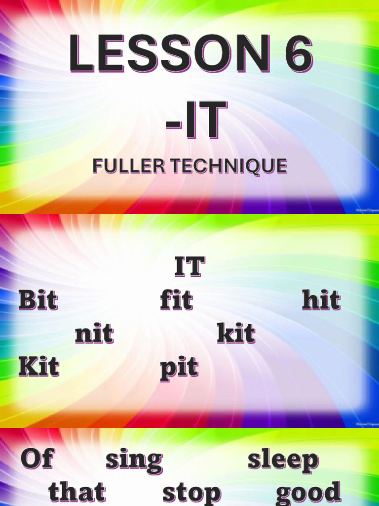 Fuller Technique Lesson 6 Overview | PDF