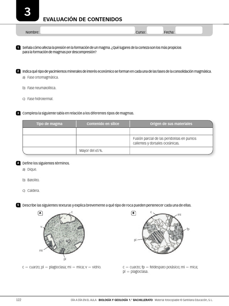 Evaluación de Magmas y Rocas Magmáticas | PDF | Magma | Roca ígnea