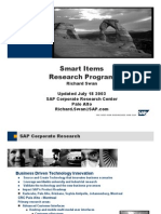 Auto-ID (RFID) Solution Proposal: Smart Items Research Program
