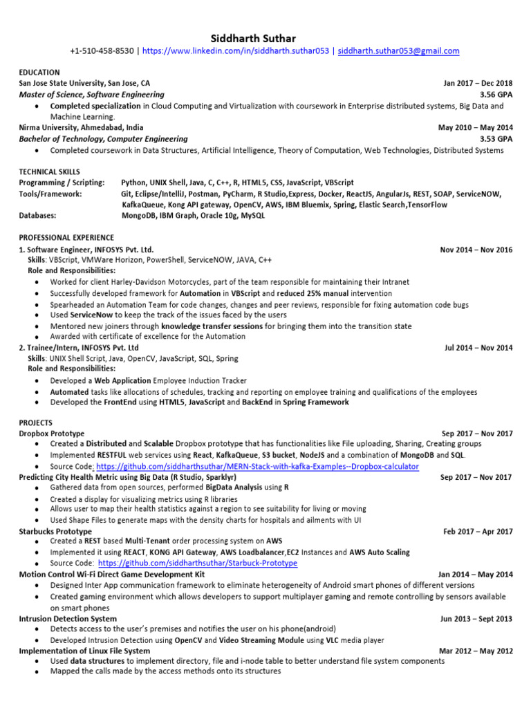 Siddharth resume pdf android operating system scripting language