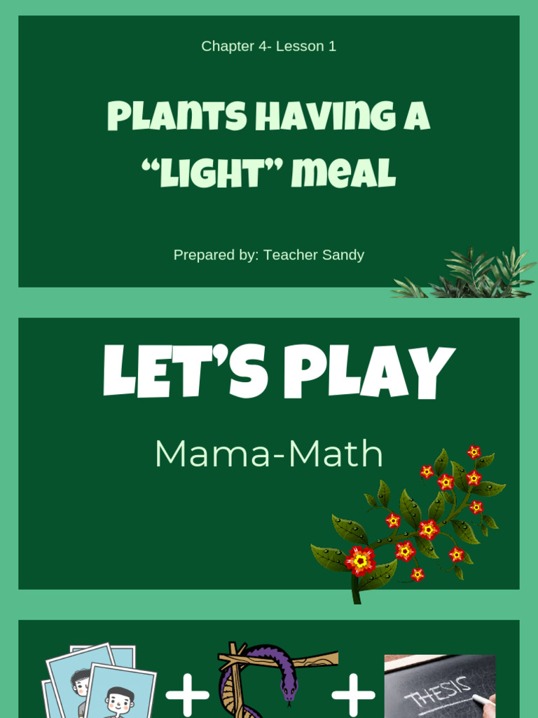 Chapter 4 lesson 1 plants having light meal pdf photosynthesis