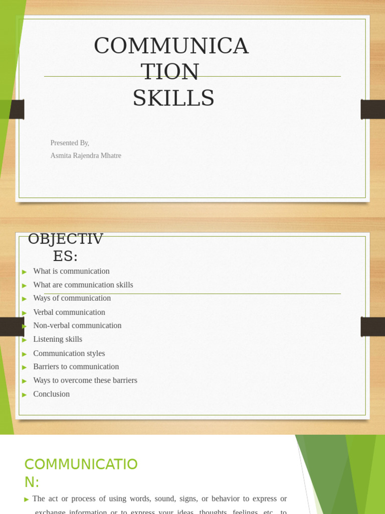 Communication visual data 8