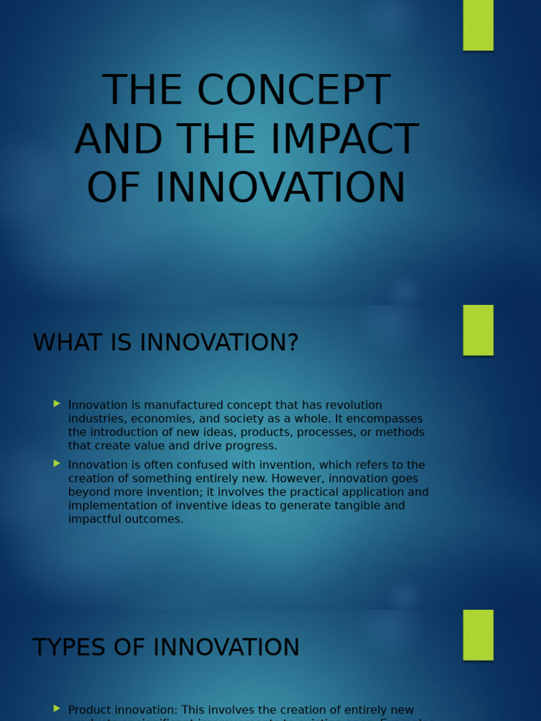 Understanding Innovation and Its Impact | PDF | Innovation ...