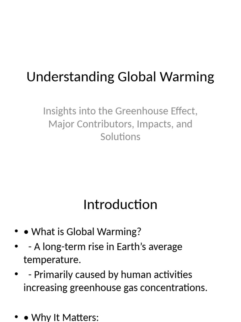 Climate Change: Causes and Solutions | PDF