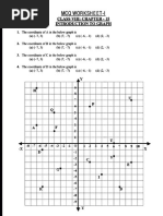 Class 8 Graphs: Worksheets & Questions | PDF | Cartesian Coordinate ...
