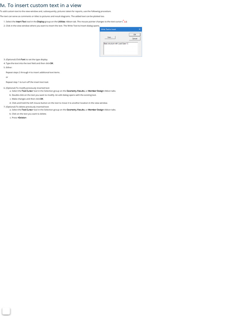 M. To insert custom text in a view | PDF
