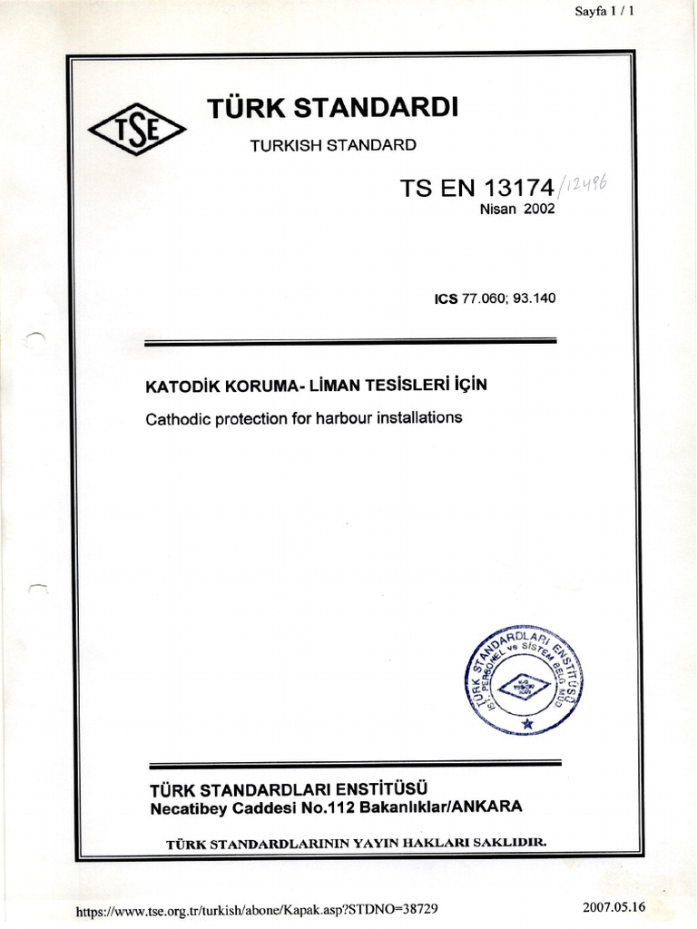 TS 13174 | PDF