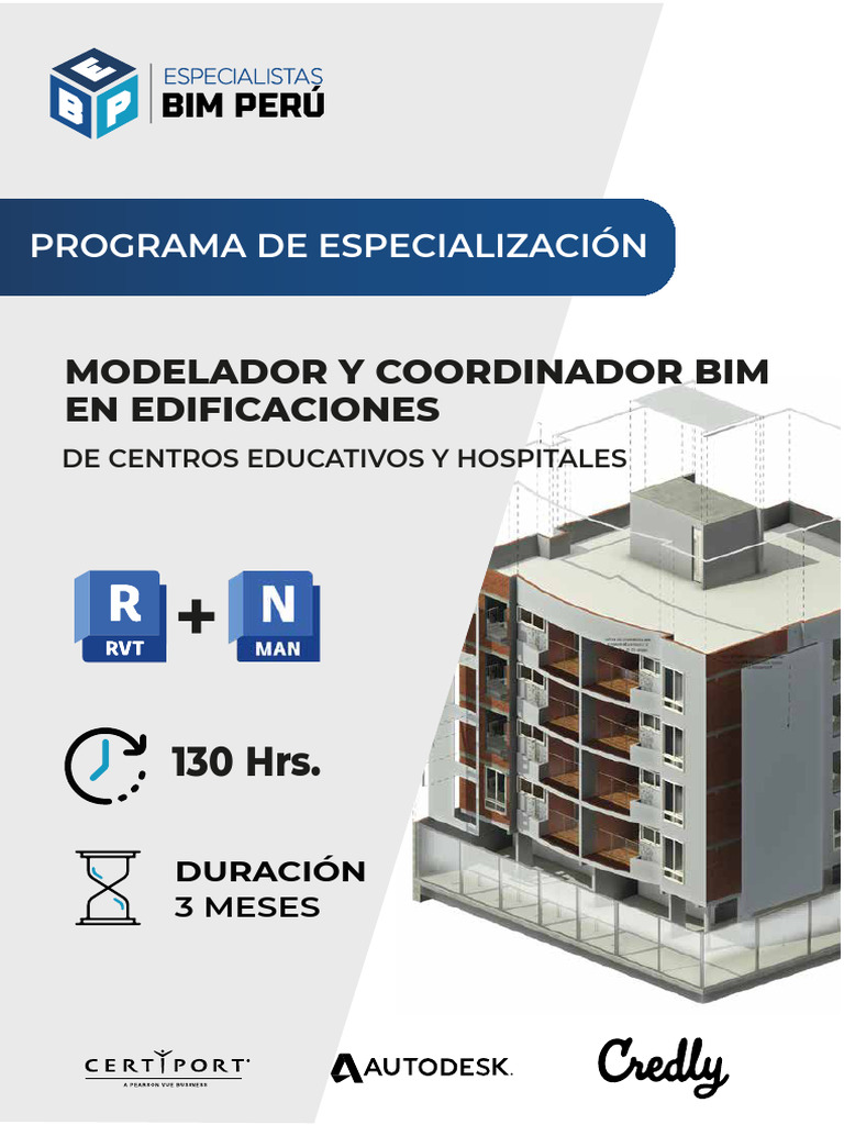 Especialización en Modelado BIM 130 Hrs. | PDF | Autodesk Revit ...