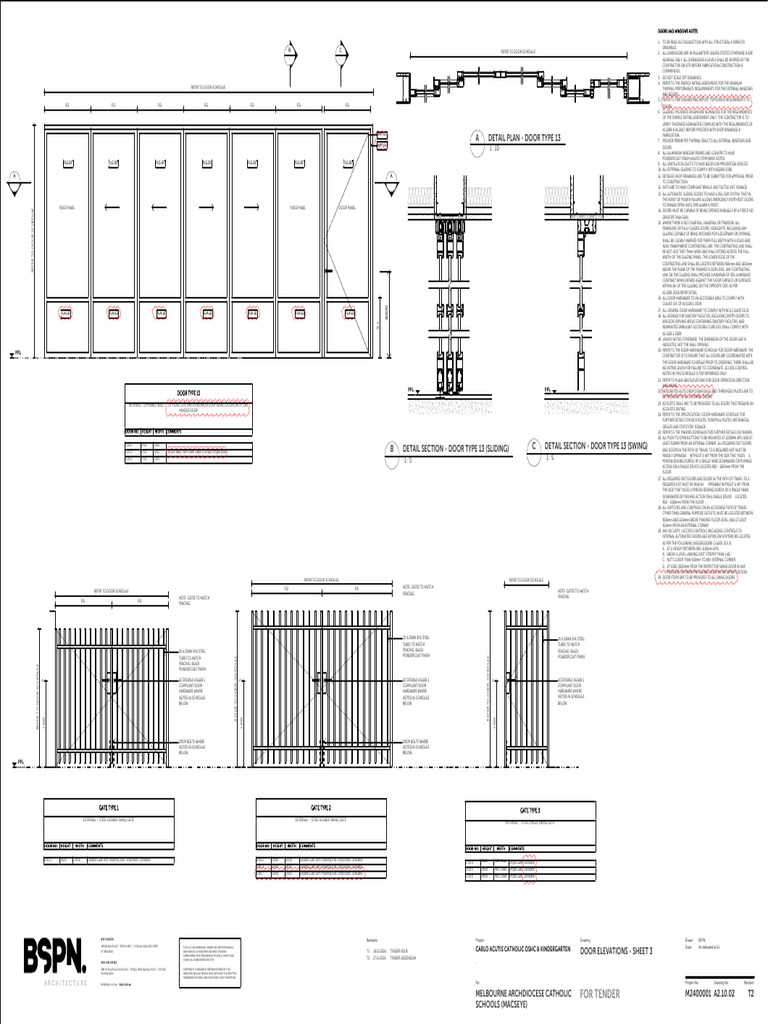 Door and Gate Specifications Document | PDF | Door | Architectural Elements