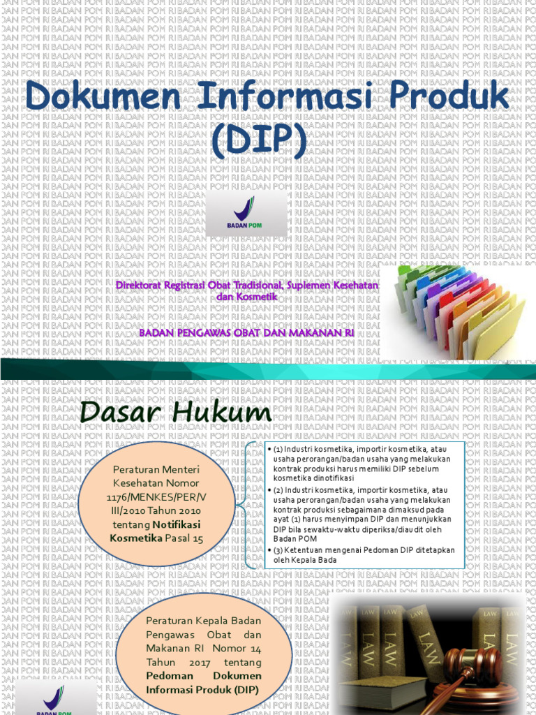 Data Produk Kosmetika dan Audit DIP | PDF