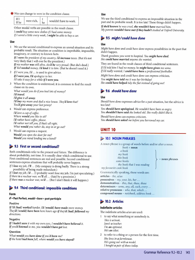 Grammar Unit 10 | PDF