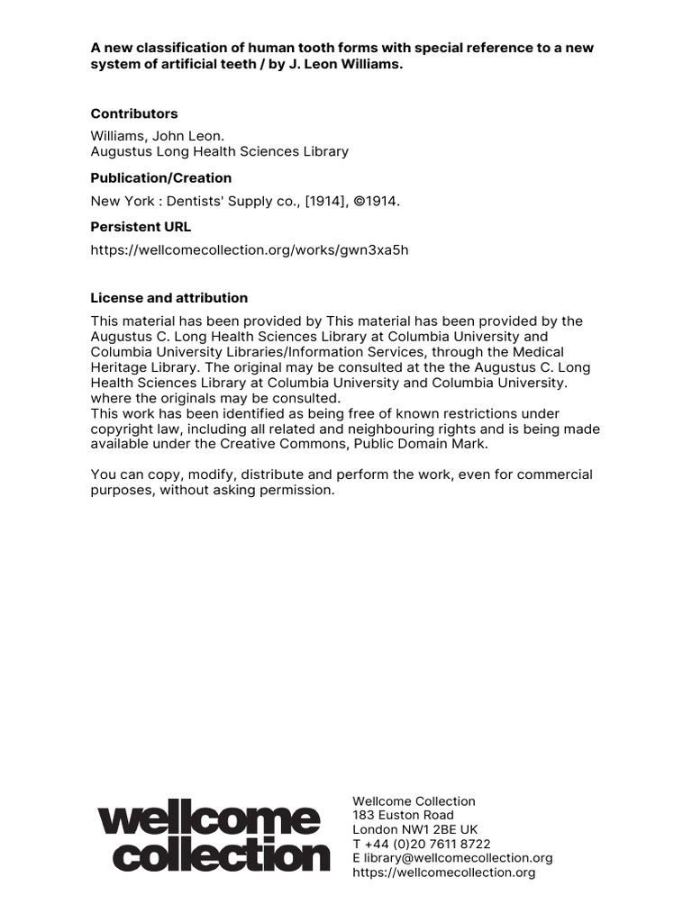 A New Classification of Human Tooth Forms With Special Reference To A ...