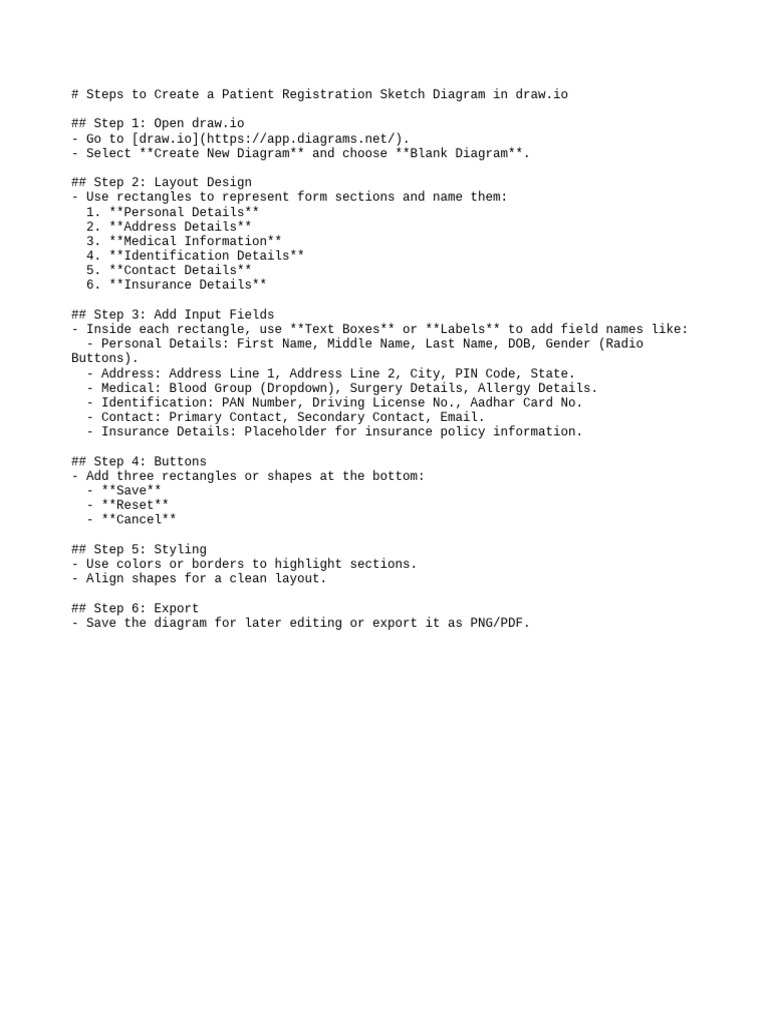 Drawio patient registration guide pdf