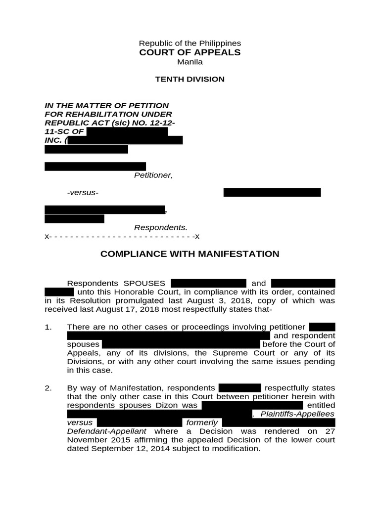 Compliance in Kaizen Builders Rehab Case | PDF | Supreme Courts | Law ...