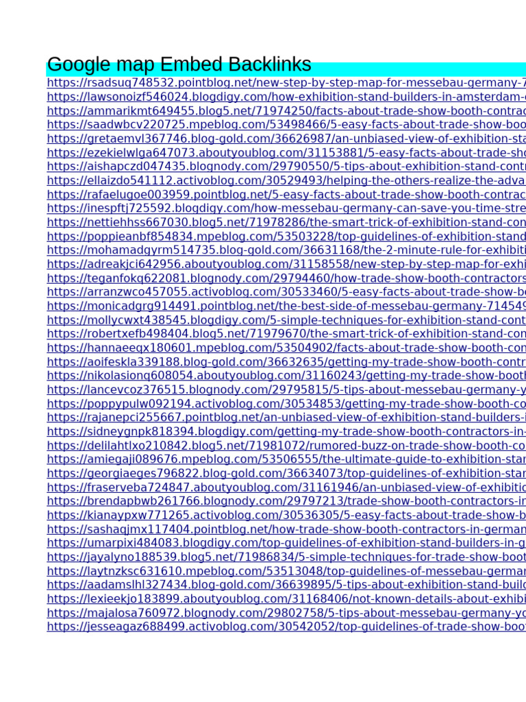 Google Map Embed Backlinks Guide | PDF