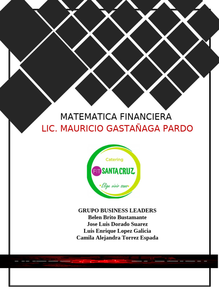 PROYECTO FINAL Mate Financiera | PDF | Business | Alimentos
