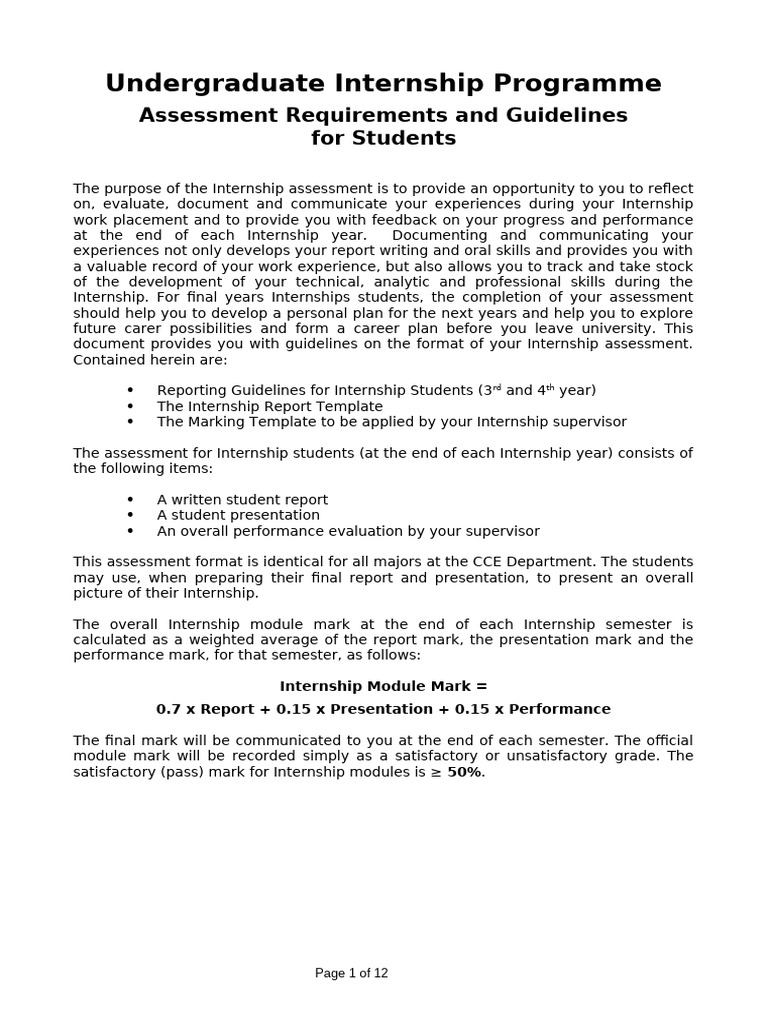 20200801-Engineering Internship Report-EN | PDF | Internship | Job Hunting