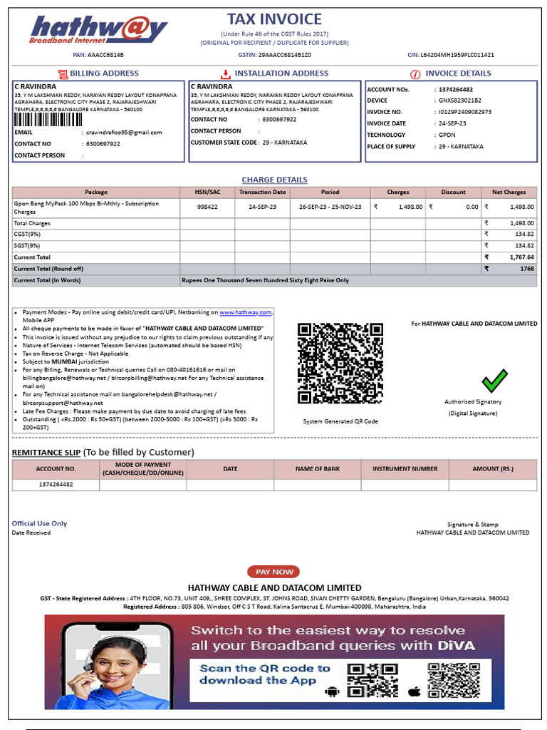 Invoice 1374264482 I0129P2409082973 | PDF | Invoice | Payments