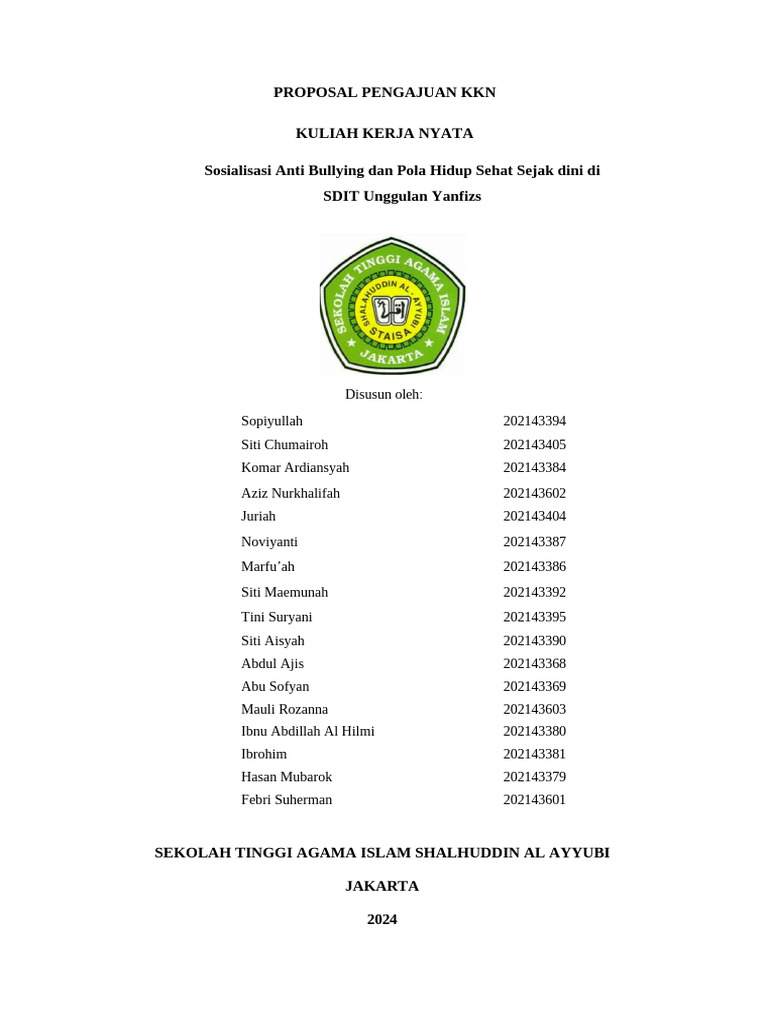 Sosialisasi Anti Bullying di SDIT Yanfizs | PDF