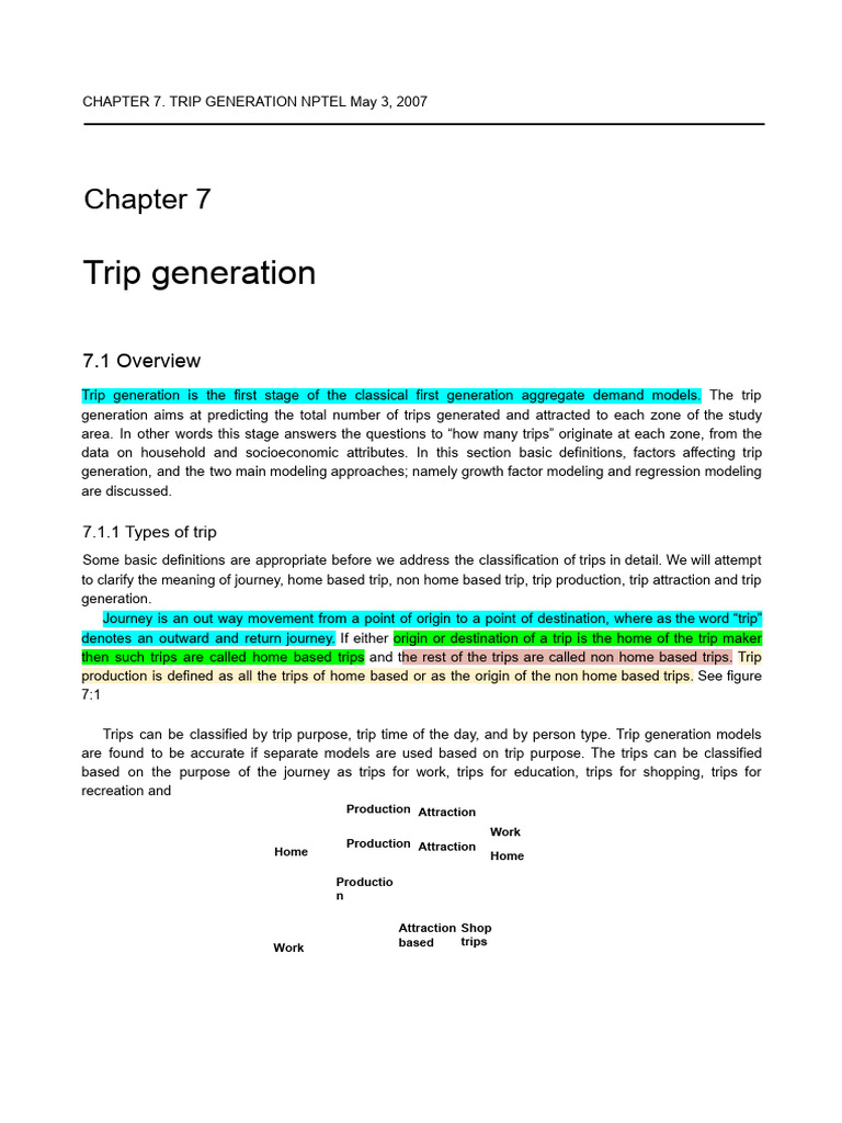Trip Generation Modeling Explained | PDF | Regression Analysis ...