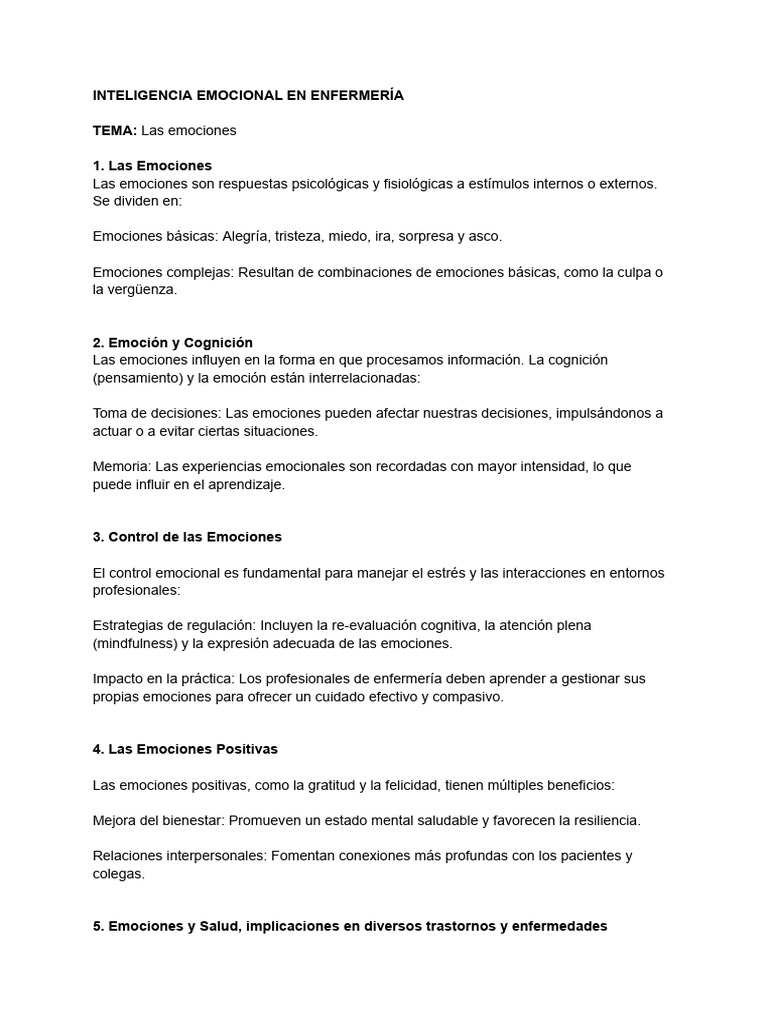 INTELIGENCIA Emocional | PDF | Las emociones | Enfermedades ...
