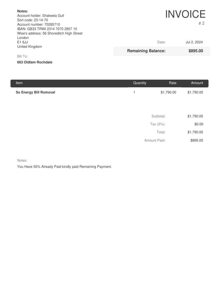 Invoice 2 | PDF
