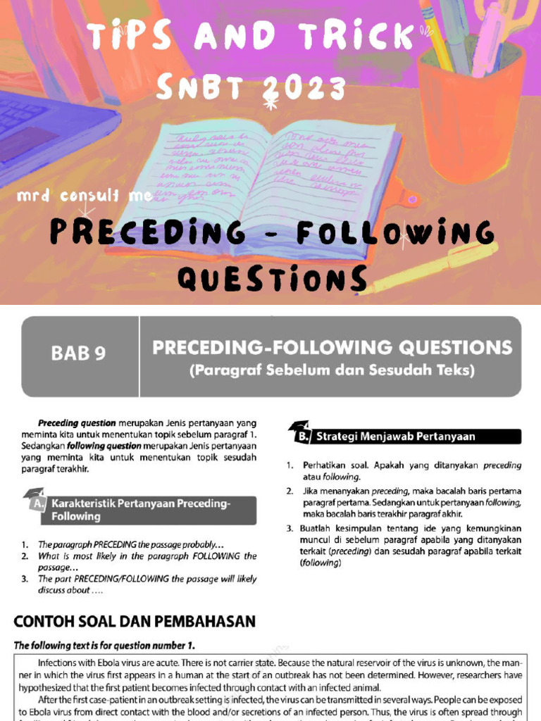 Preceding-Following Question | PDF